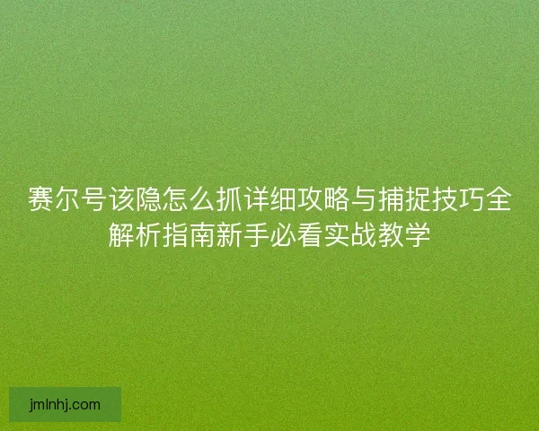 赛尔号该隐怎么抓详细攻略与捕捉技巧全解析指南新手必看实战教学